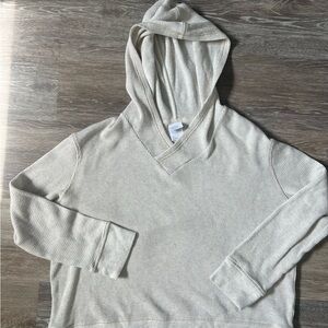 Stars Above Cream Waffle Knit Hoodie